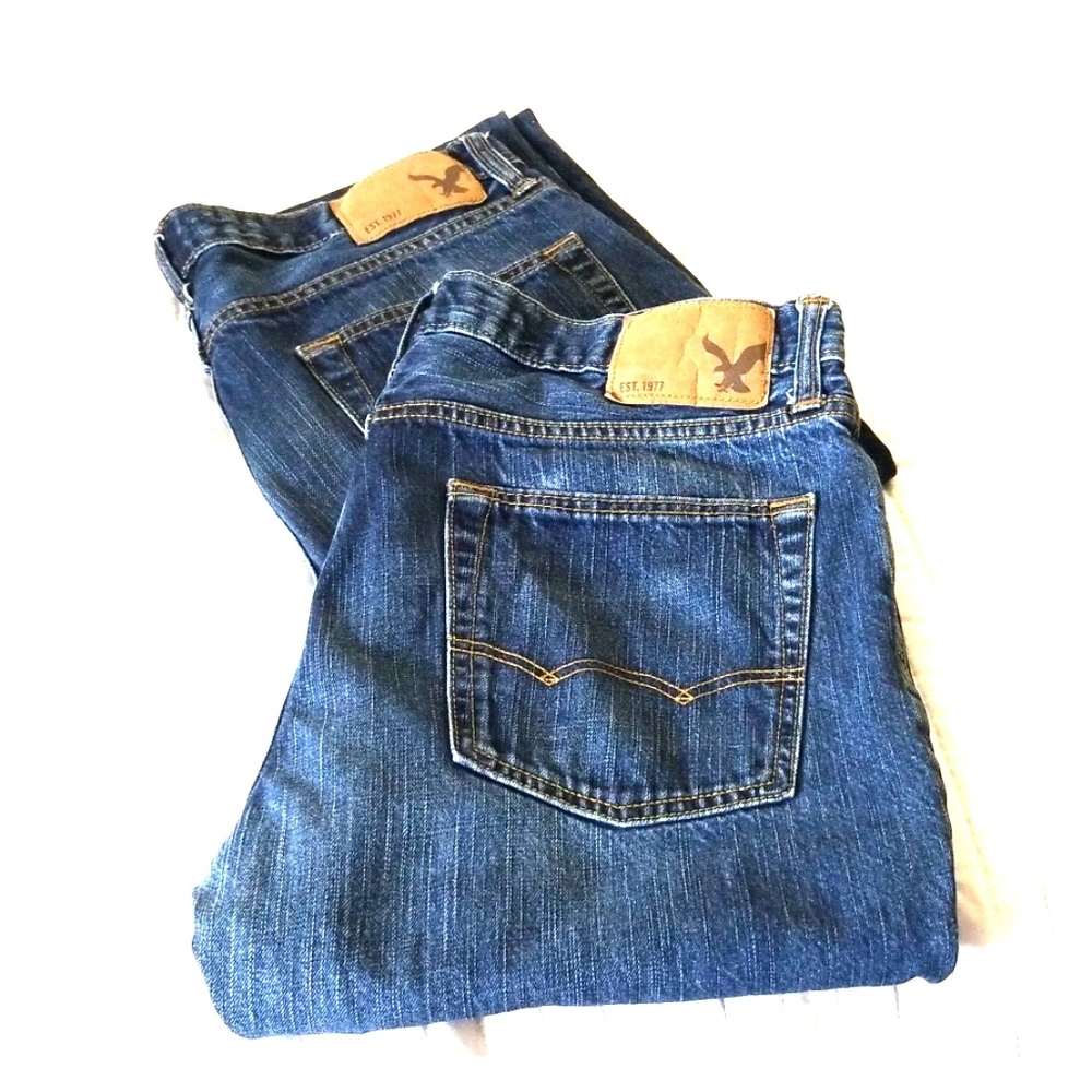 American Eagle Slim Straight 33x32 jean set of 2